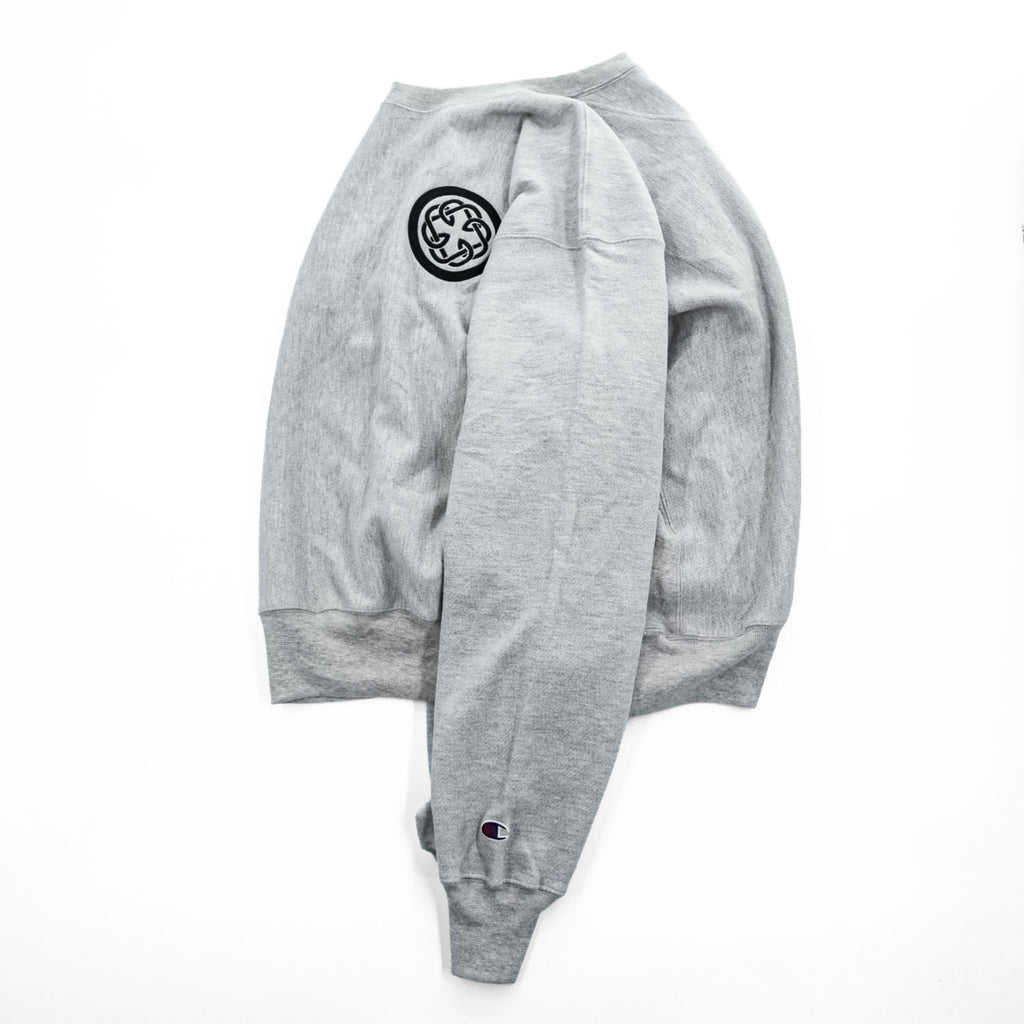 Champion PREMIUM 00年代 リバースウィーブ REVERSE WEAVE スウェット トレーナー L グレー 裏起毛 刺繍