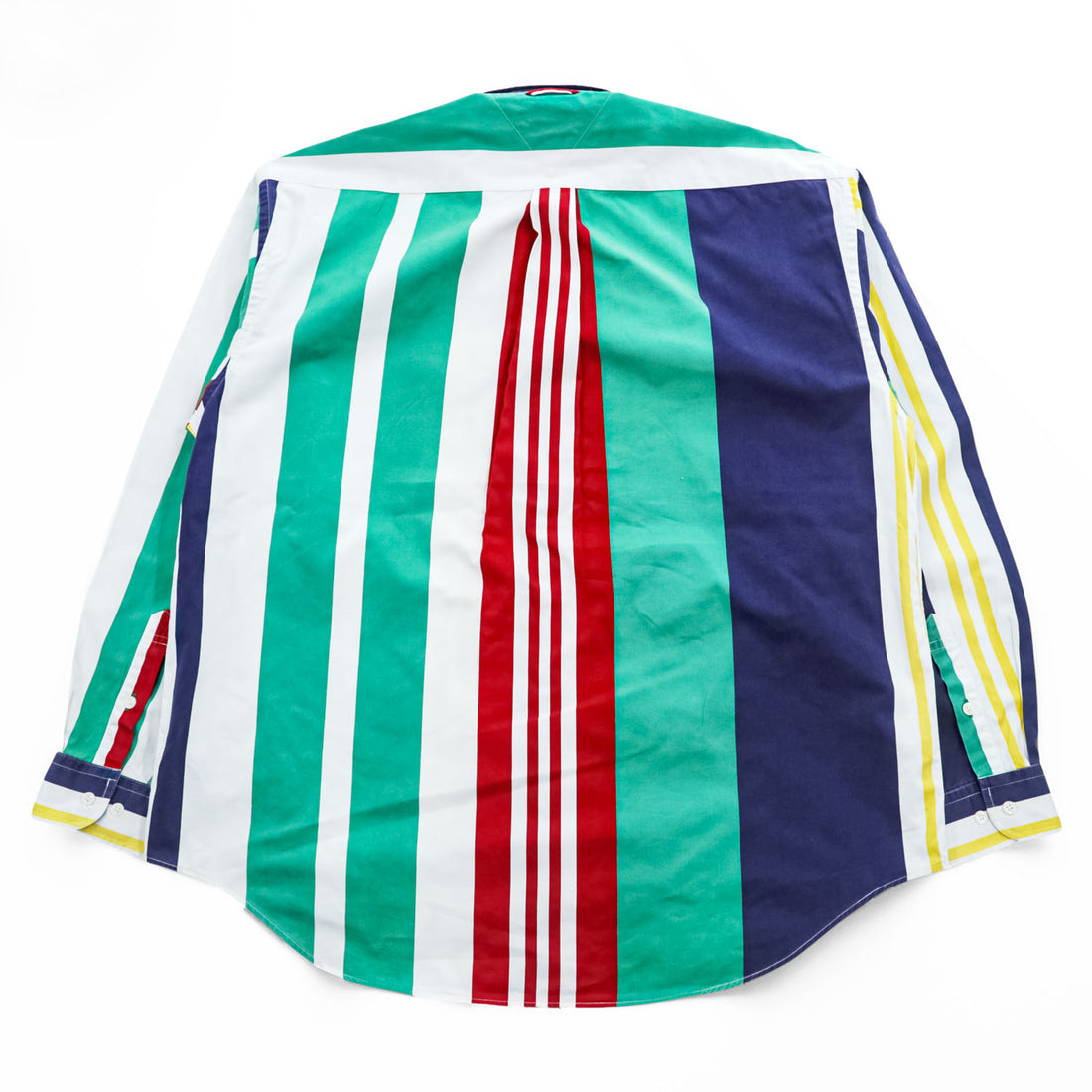 TOMMY HILFIGER 90年代 ヴィンテージ 長袖 シャツ XL マルチカラー ストライプ ボタンダウン
