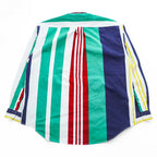 TOMMY HILFIGER 90年代 ヴィンテージ 長袖 シャツ XL マルチカラー ストライプ ボタンダウン