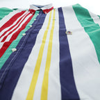 TOMMY HILFIGER 90年代 ヴィンテージ 長袖 シャツ XL マルチカラー ストライプ ボタンダウン