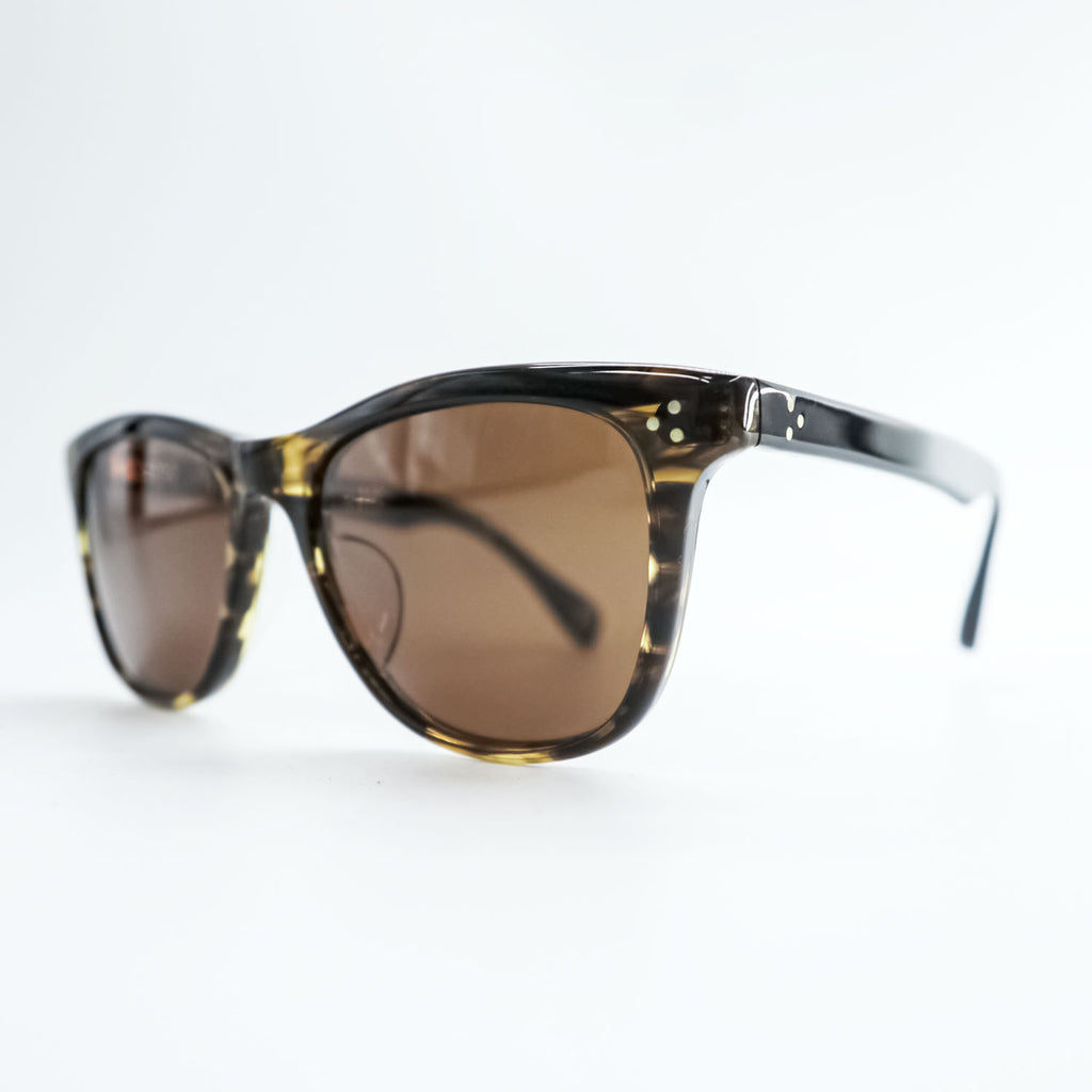 OLIVER PEOPLES 日本製 サングラス Pederson COCO2 ウェリントン ブラウン ベッコウ 52_18-145