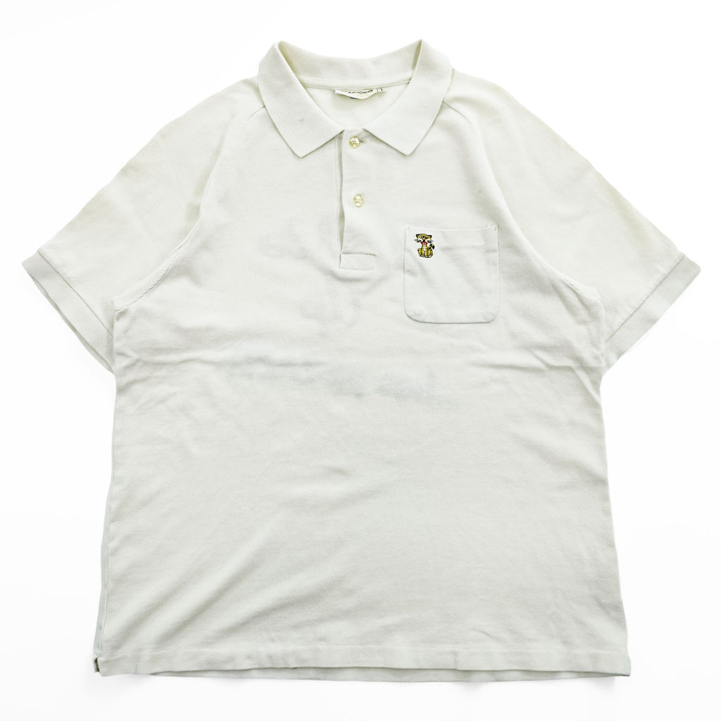 King Louie 日本製 ポロシャツ L ホワイト BUBBLE UP BOWLING POLO 東洋エンタープライズ 実名復刻 鹿の子 チェーン刺繍 KL76991 KL76992