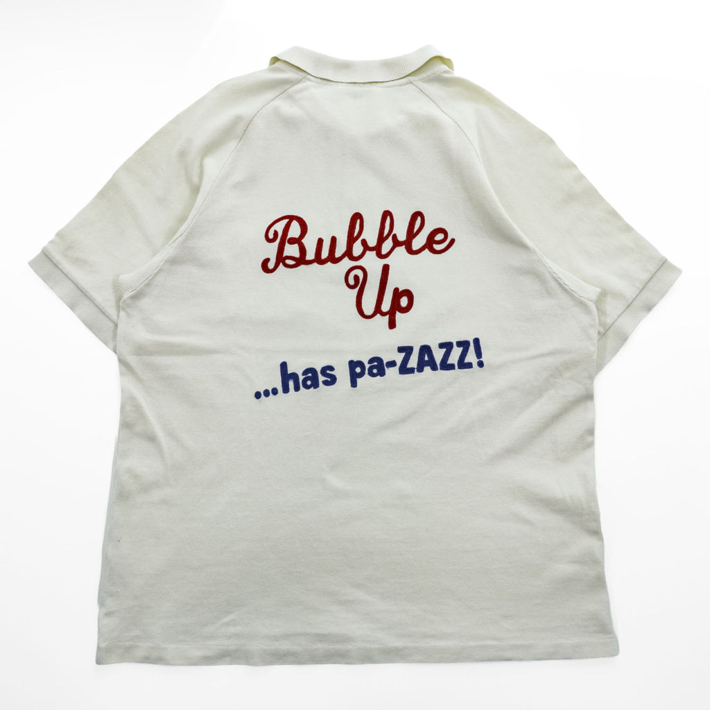 King Louie 日本製 ポロシャツ L ホワイト BUBBLE UP BOWLING POLO 東洋エンタープライズ 実名復刻 鹿の子 チェーン刺繍 KL76991 KL76992