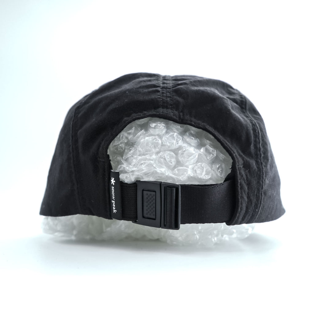 snow peak 5パネルキャップ ブラック Breathable Quick Dry Cap 吸水速乾 AC-25SU010