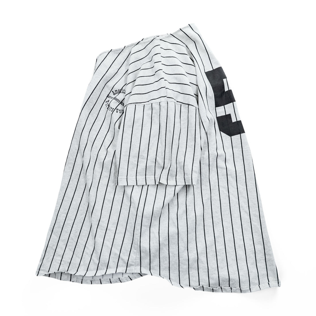 90s Vintage Baseball Jersey Quitman ベースボールシャツ 半袖シャツ XL グレー ストライプ  USA製 90年代
