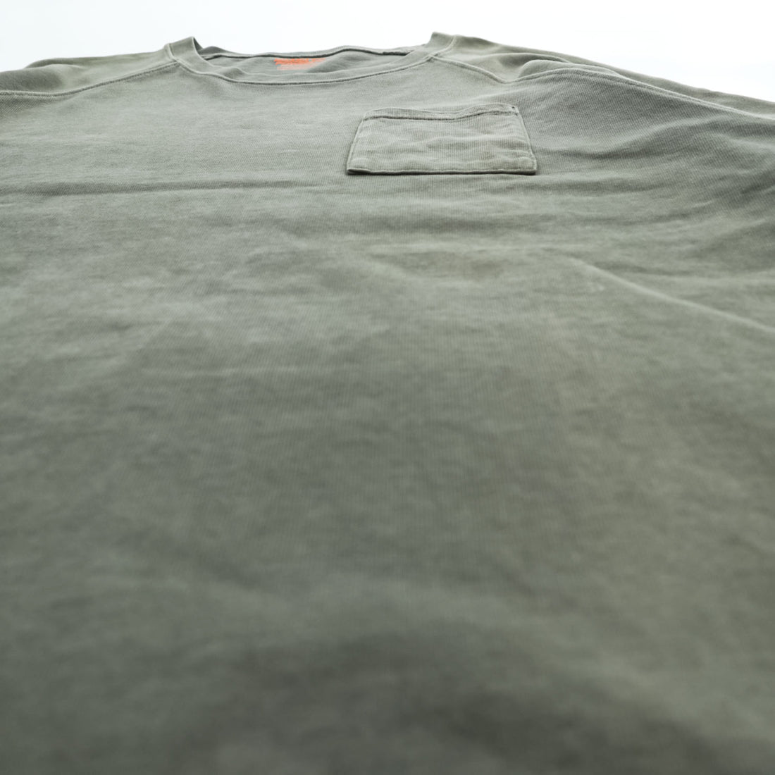 ONEITA ピグメント加工 ポケットTシャツ SUPER HEAVY TEE L カーキ グリーン  2122-004ON