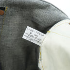 CHEVIGNON DENIM VINTAGE Unused Rigid Made in Japan Selvedge Cinch Back Dark Indigo Blue M Jeans