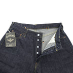 CHEVIGNON DENIM VINTAGE Unused Rigid Made in Japan Selvedge Cinch Back Dark Indigo Blue M Jeans