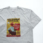 Levi's 日本製 90年代 ヴィンテージ 広告ポスターグラフィック Tシャツ M グレー シングルステッチ