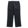 PRADA A8191 Mohair Wool Black Turn-Up Cuff Trousers Size 50 Made in Italy