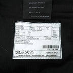 PRADA A8191 Mohair Wool Black Turn-Up Cuff Trousers Size 50 Made in Italy