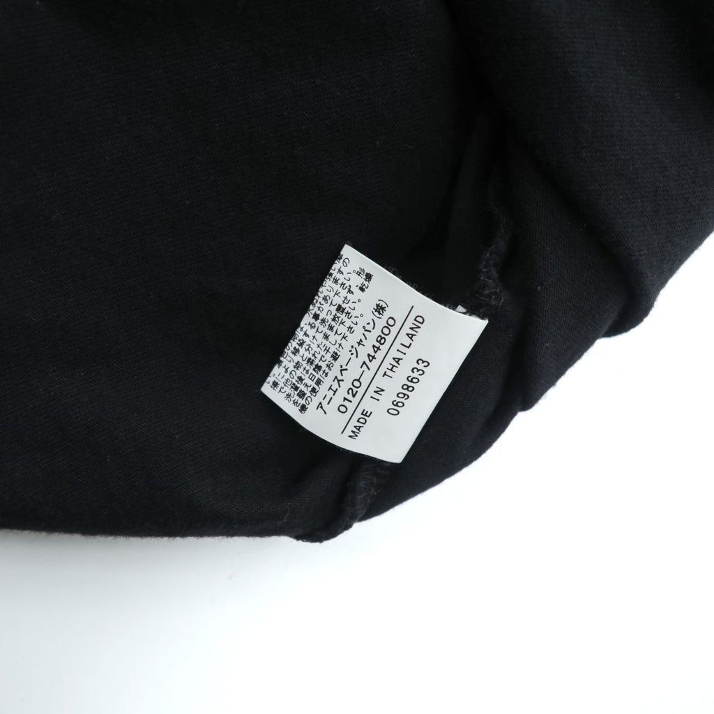 agnes b. T-Shirt L Black with one-point logo EY16S179