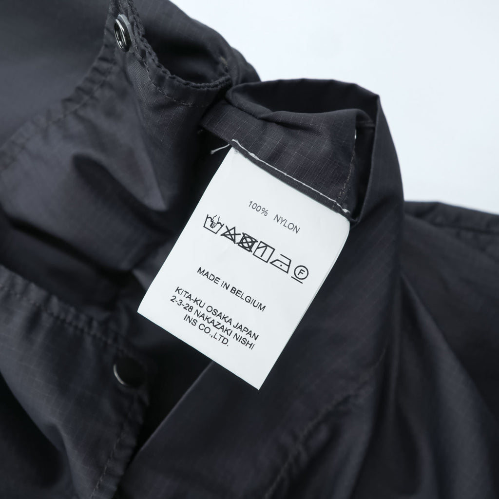 BASISBROEK ナイロン ユーティリティベスト ZAMIA グレー リップストップ ドローコード バックポケット ベルギー製