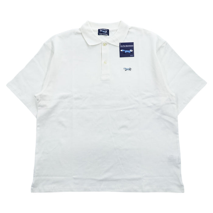 Penneys Sportswear The Fox Collection ポロシャツ L ホワイト ワンポイントロゴ 鹿の子 未使用品