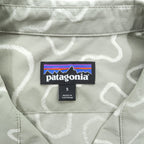 Patagonia Spring 2020 Patterned Short Sleeve Open Collar Shirt STY86205 Size S Sage Green