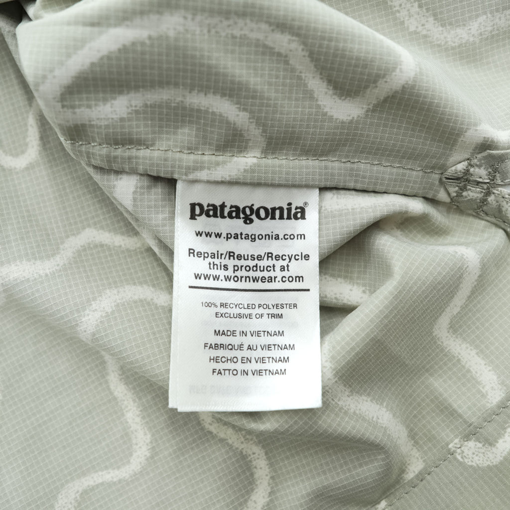 Patagonia Spring 2020 Patterned Short Sleeve Open Collar Shirt STY86205 Size S Sage Green