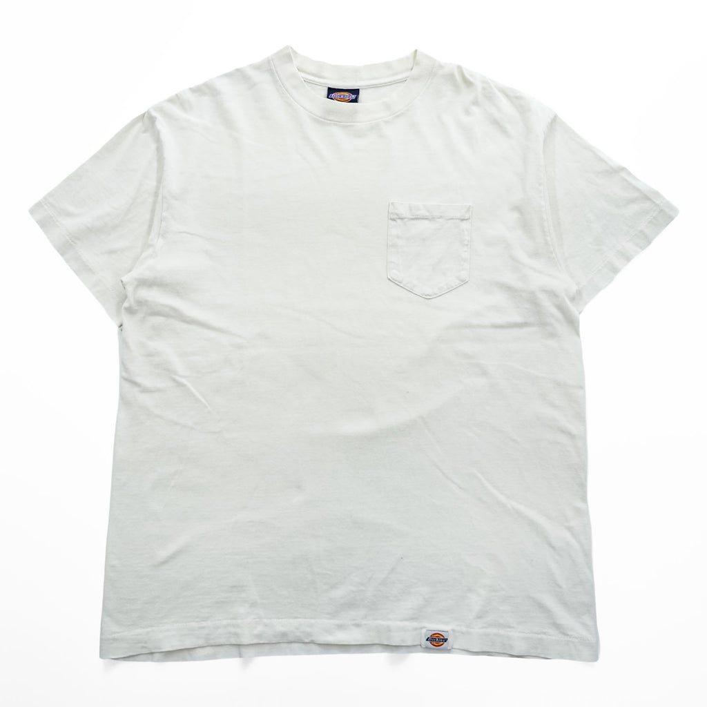 Dickies 90年代 USA製 シングルステッチ ポケット Tシャツ XL ホワイト