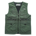 Eddie Bauer ナイロン マルチポケット フィッシングベスト M カーキ グリーン メッシュ 11012343