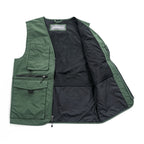Eddie Bauer ナイロン マルチポケット フィッシングベスト M カーキ グリーン メッシュ 11012343