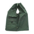 Eddie Bauer ナイロン マルチポケット フィッシングベスト M カーキ グリーン メッシュ 11012343