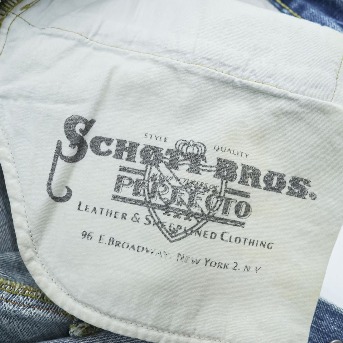 Schott Denim Pants Jeans, Size L, Indigo Blue, Selvedge, 16oz, Okayama Prefecture Denim, Red Selvedge, 3126053
