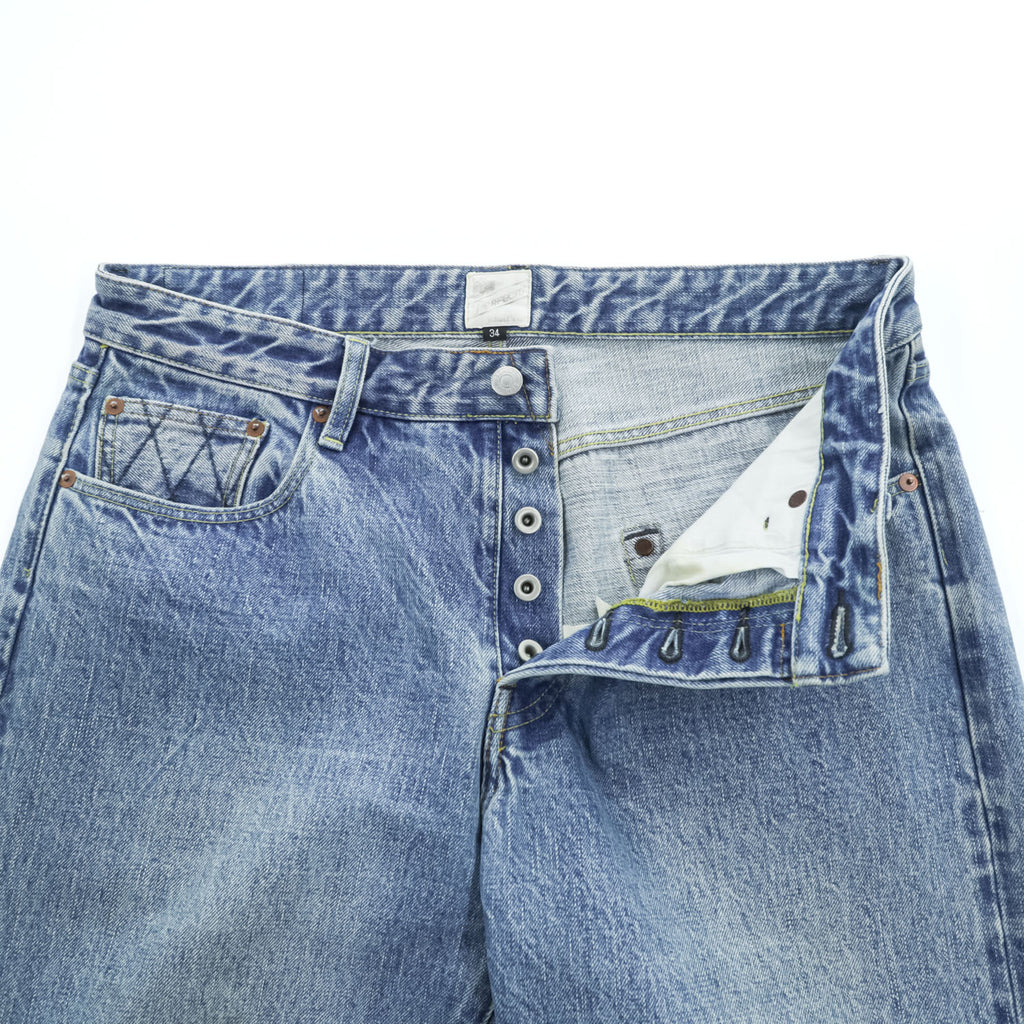 Schott Denim Pants Jeans, Size L, Indigo Blue, Selvedge, 16oz, Okayama Prefecture Denim, Red Selvedge, 3126053