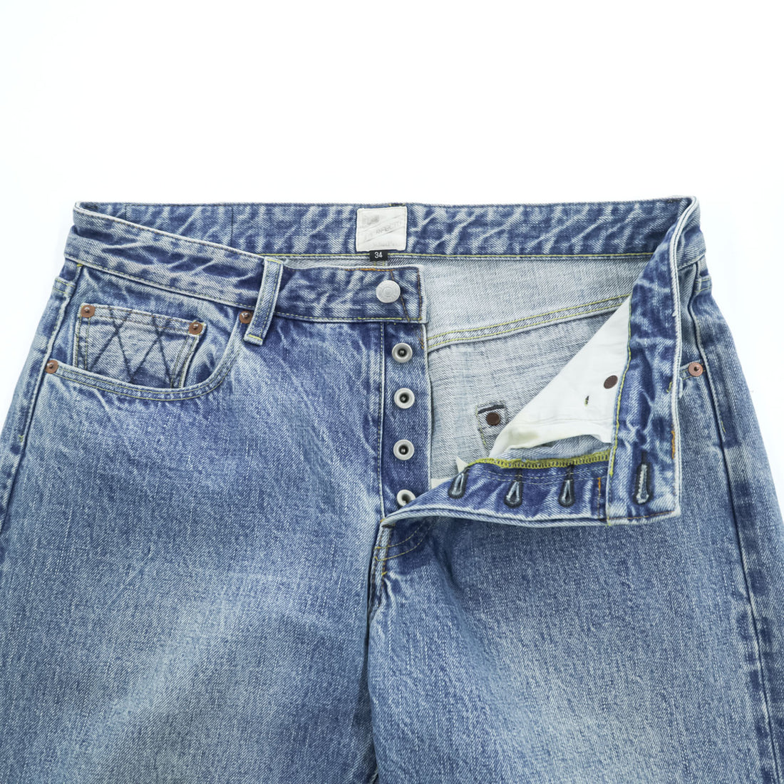 Schott Denim Pants Jeans, Size L, Indigo Blue, Selvedge, 16oz, Okayama Prefecture Denim, Red Selvedge, 3126053