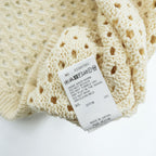FACCIES 半袖 メッシュシャツ パッチワーク クロシェニット M ベージュ Re / C Mesh Pw Sh F23S07001 日本製 STUDIOUS取扱い