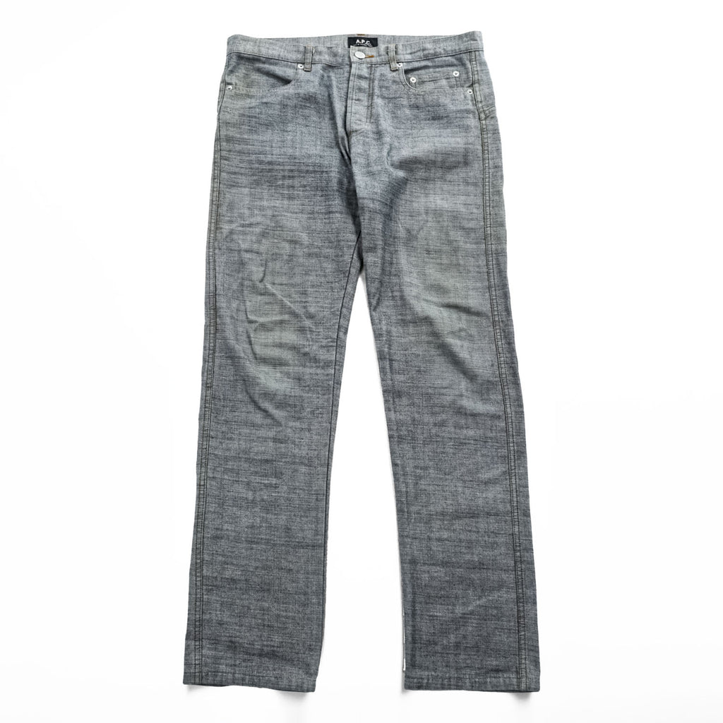 A.P.C. 日本製 デニムパンツ ジーンズ M グレー インサイドアウト ボタンフライ