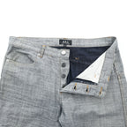 A.P.C. 日本製 デニムパンツ ジーンズ M グレー インサイドアウト ボタンフライ