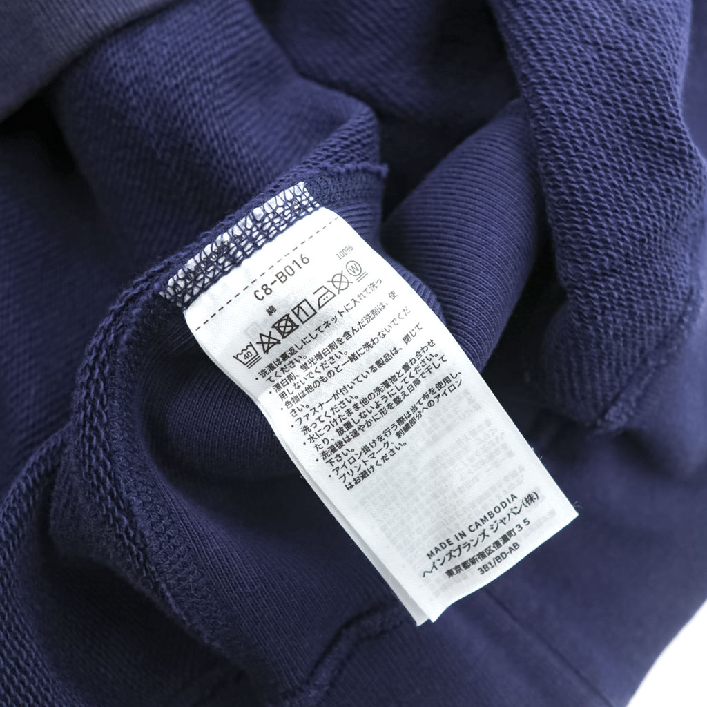 Champion ヴィンテージ レプリカ 半袖 スウェット トレーナー XL ネイビー REVERSE WEAVE リバースウィーブ 前V C8-B016