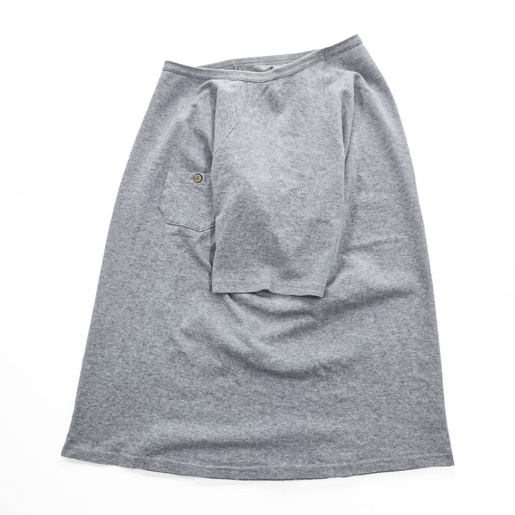 Nigel Cabourn ラグランスリーブ ポケットTシャツ M グレー 55-U-8110