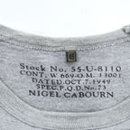 Nigel Cabourn ラグランスリーブ ポケットTシャツ M グレー 55-U-8110