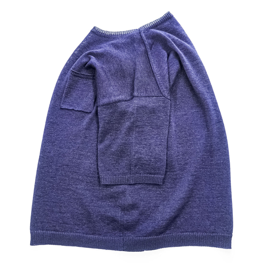 B:MING by BEAMS 半袖 メッシュ サマーニット FREE ネイビー 胸ポケット 19S-bb633