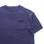 B:MING by BEAMS 半袖 メッシュ サマーニット FREE ネイビー 胸ポケット 19S-bb633