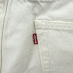 Levi's ビッグE ホワイト デニムパンツ ジーンズ L レザーパッチ ボタンフライ PREMIUM 00501-3279