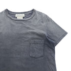 REMI RELIEF 日本製 ヴィンテージ加工 ポケット Tシャツ M グレー ネイビー シングルステッチ SP加工