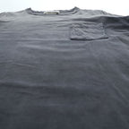 REMI RELIEF 日本製 ヴィンテージ加工 ポケット Tシャツ M グレー ネイビー シングルステッチ SP加工