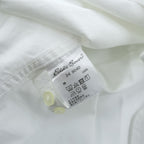 Eddie Bauer 半袖 オックスフォードシャツ SS OXFORD LOGO SHIRT M ホワイト ボタンダウン 9040 未使用品