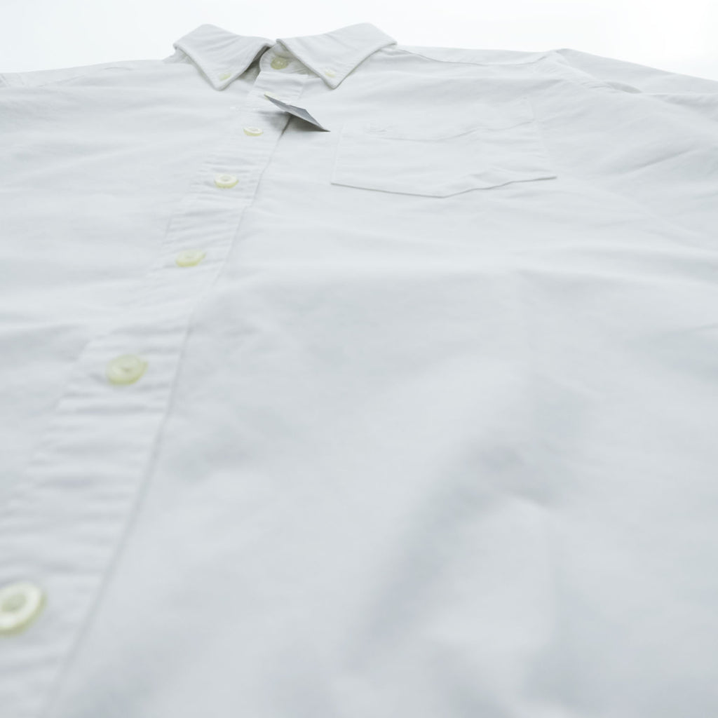 Eddie Bauer 半袖 オックスフォードシャツ SS OXFORD LOGO SHIRT M ホワイト ボタンダウン 9040 未使用品