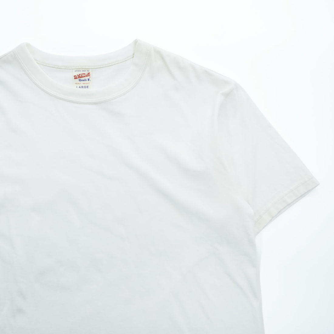 WHITESVILLE 日本製 ヘビーウェイト Tシャツ L ホワイト Quali-T 東洋エンタープライズ HEAVY WEIGHT