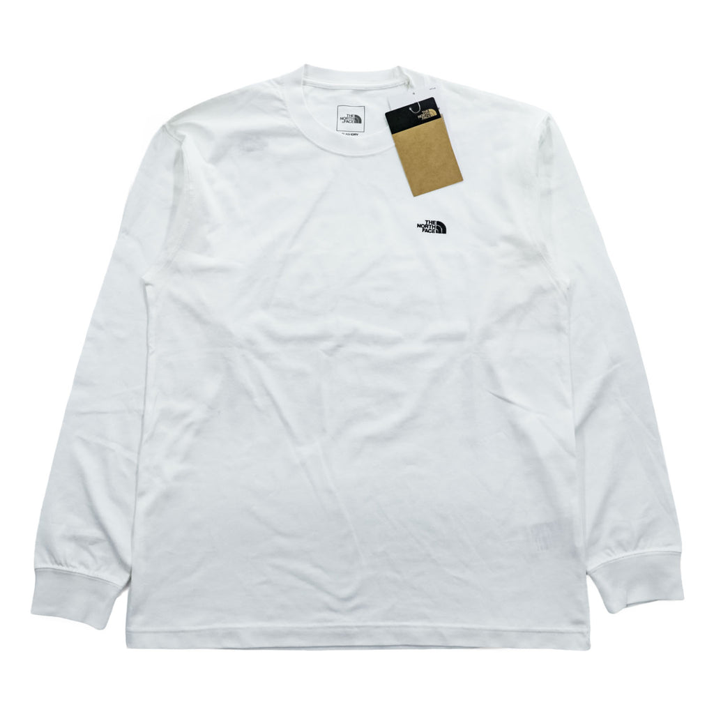 The North Face L/S FlashDry Nuptse Cotton Tee NT32535 White Size M