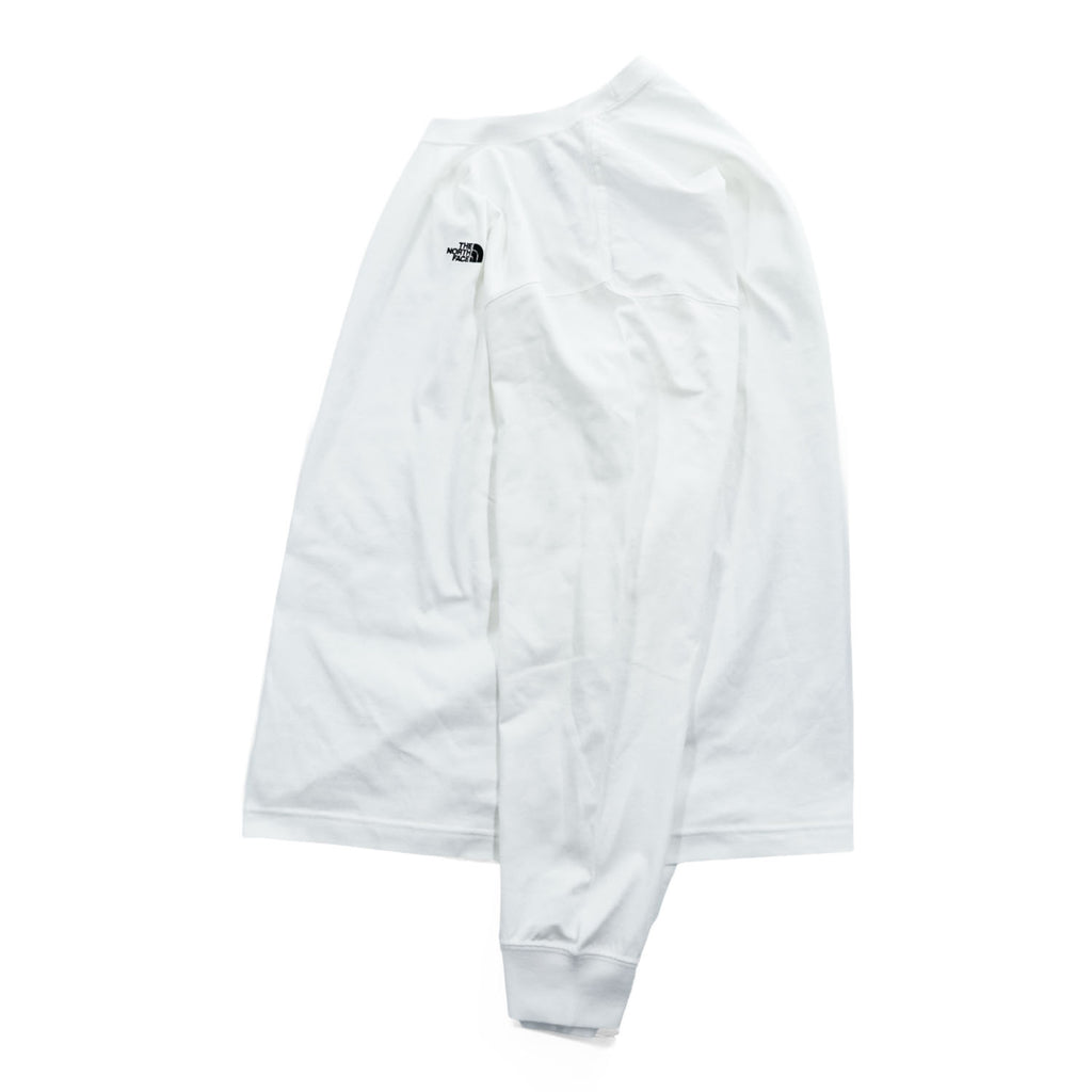 The North Face L/S FlashDry Nuptse Cotton Tee NT32535 White Size M