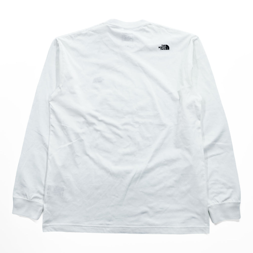 The North Face L/S FlashDry Nuptse Cotton Tee NT32535 White Size M