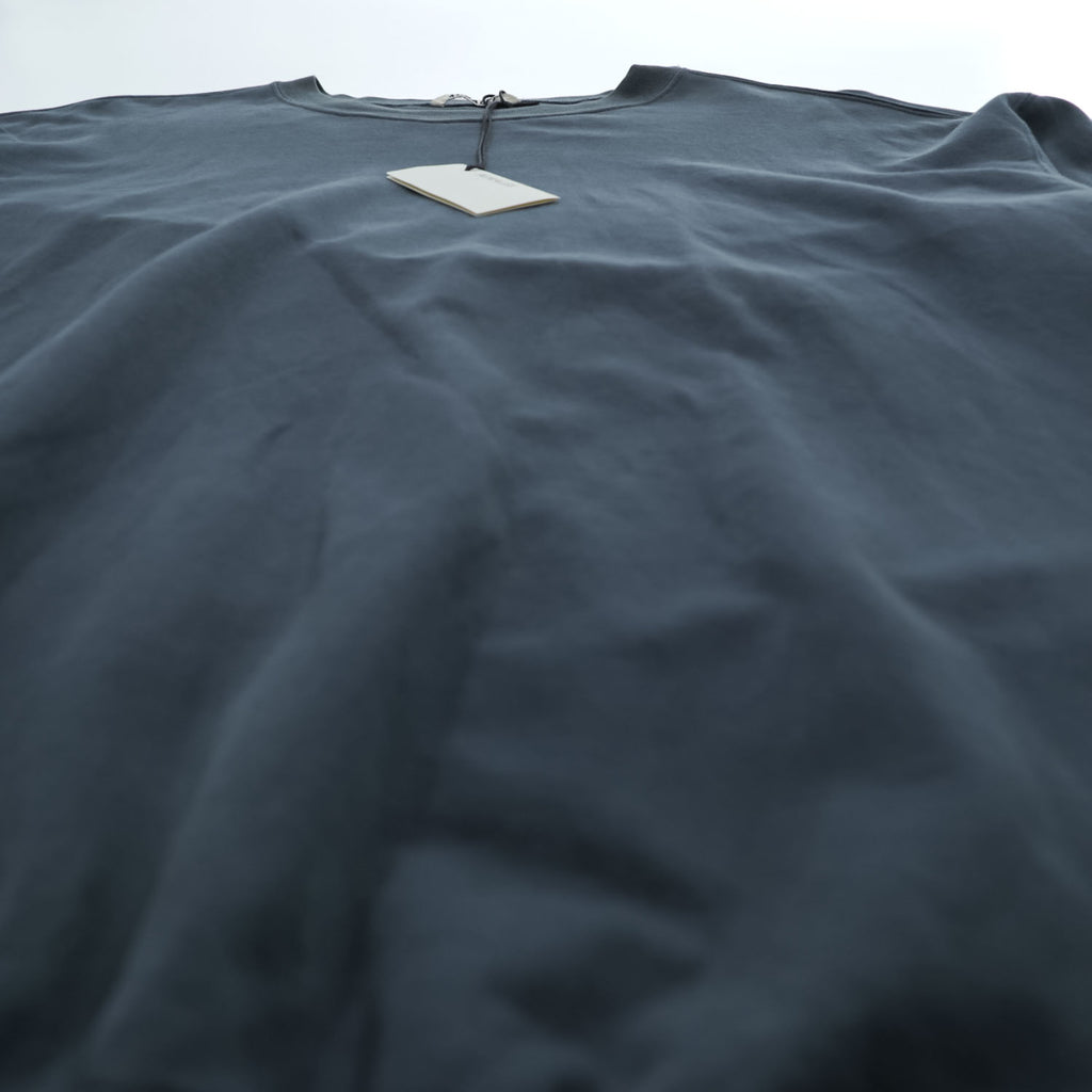 AURALEE 日本製 Tシャツ SUPER HIGH GAUGE NAPPED SWEAT TEE 半袖スウェット L ダークブルー シングルステッチ A21SP02NU 未使用品