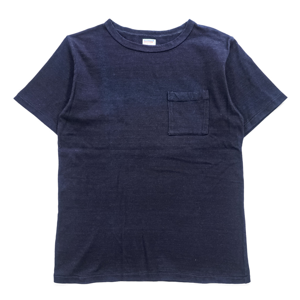 DUBBLE WORKS ( WAREHOUSE ) 日本製 ポケット Tシャツ M ネイビー シングルステッチ