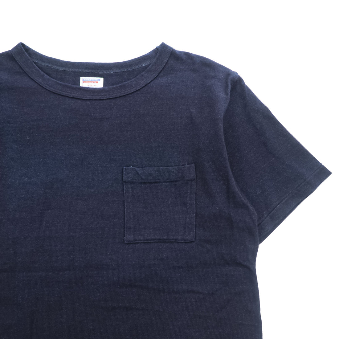 DUBBLE WORKS ( WAREHOUSE ) 日本製 ポケット Tシャツ M ネイビー シングルステッチ