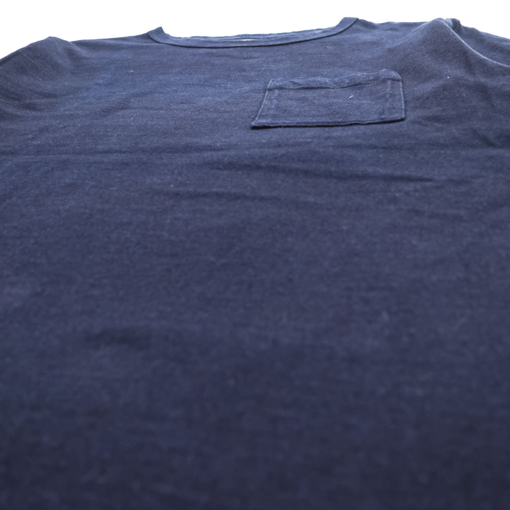 DUBBLE WORKS ( WAREHOUSE ) 日本製 ポケット Tシャツ M ネイビー シングルステッチ