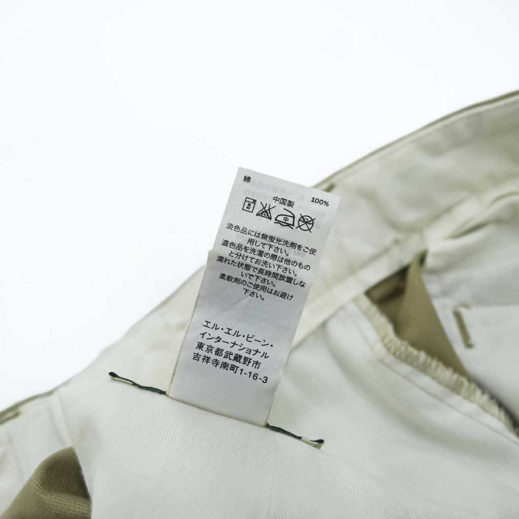 L.L.Bean Hidden Comfort Waist Double Pleated Khaki Chino Pants W37 L29 New with Tags