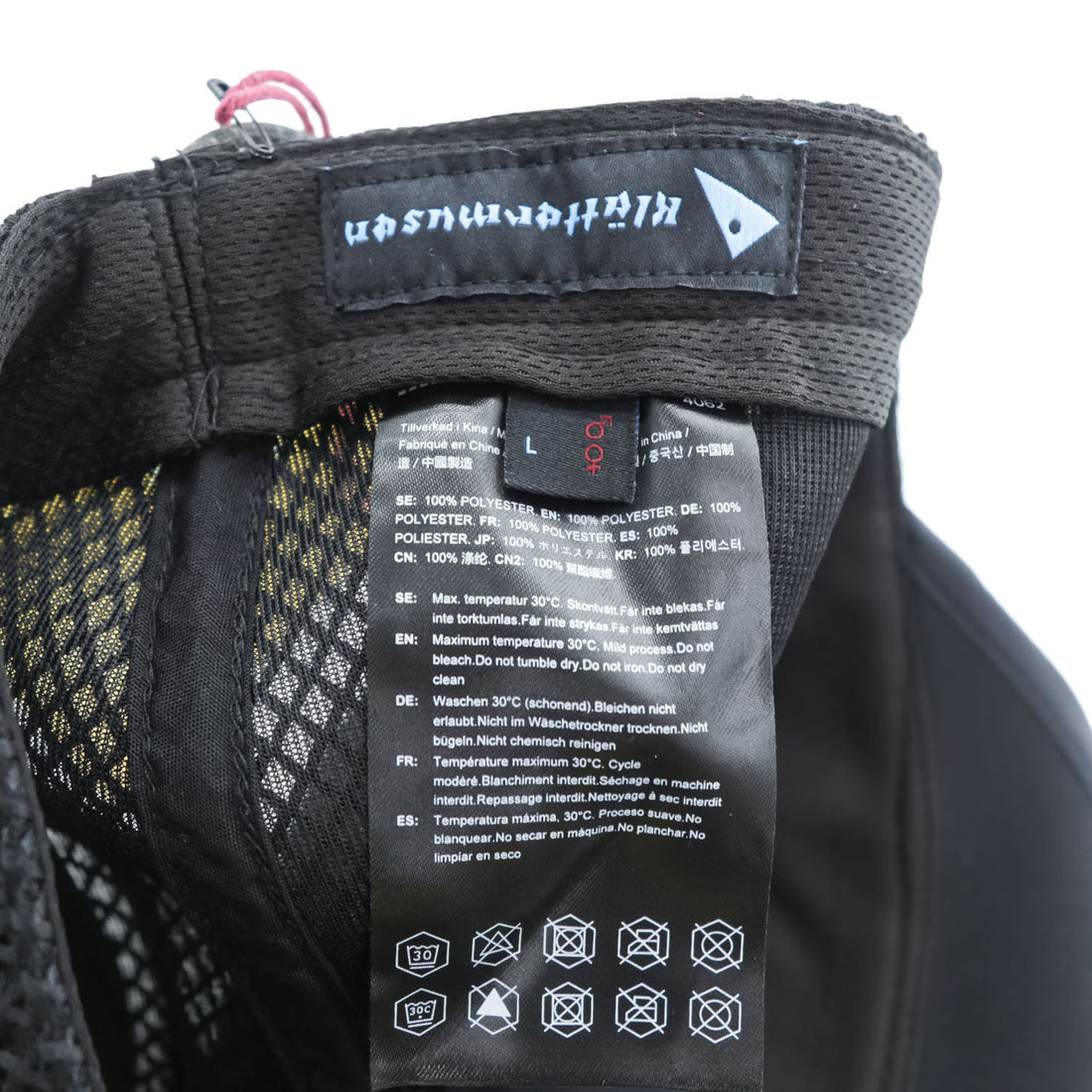 KLATTERMUSEN メッシュキャップ Mesh Cap ブラック ドローコード 10246_999-L 未使用品